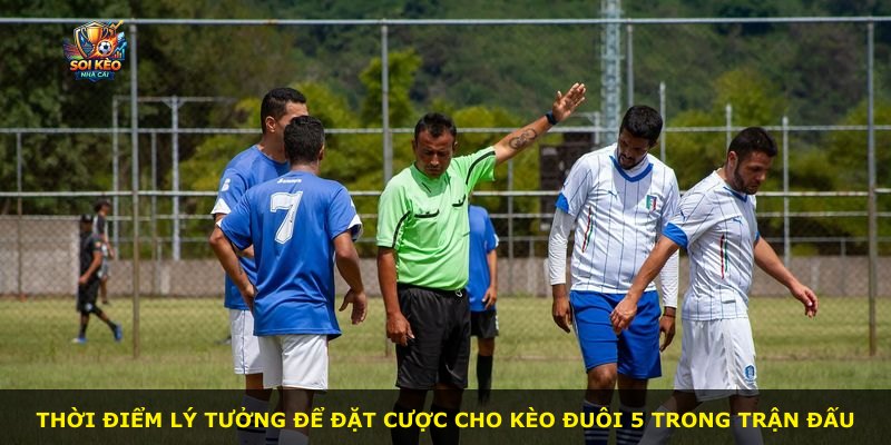 Thời điểm lý tưởng để đặt cược cho kèo đuôi 5 trong trận đấu